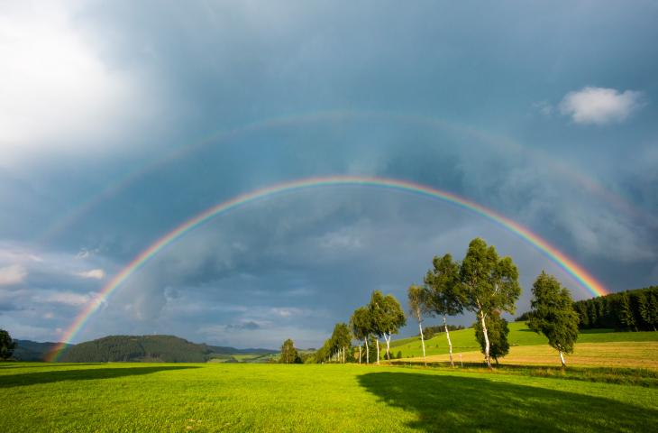 Naturerlebnisse im Schmallenberger Sauerland Regenbogen in der Natur im Schmallenberger Sauerland